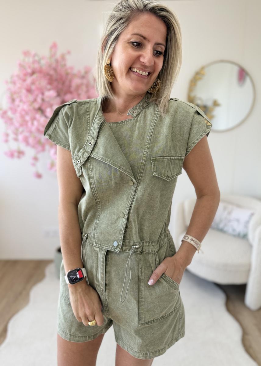 Combi short Nolwenn kaki