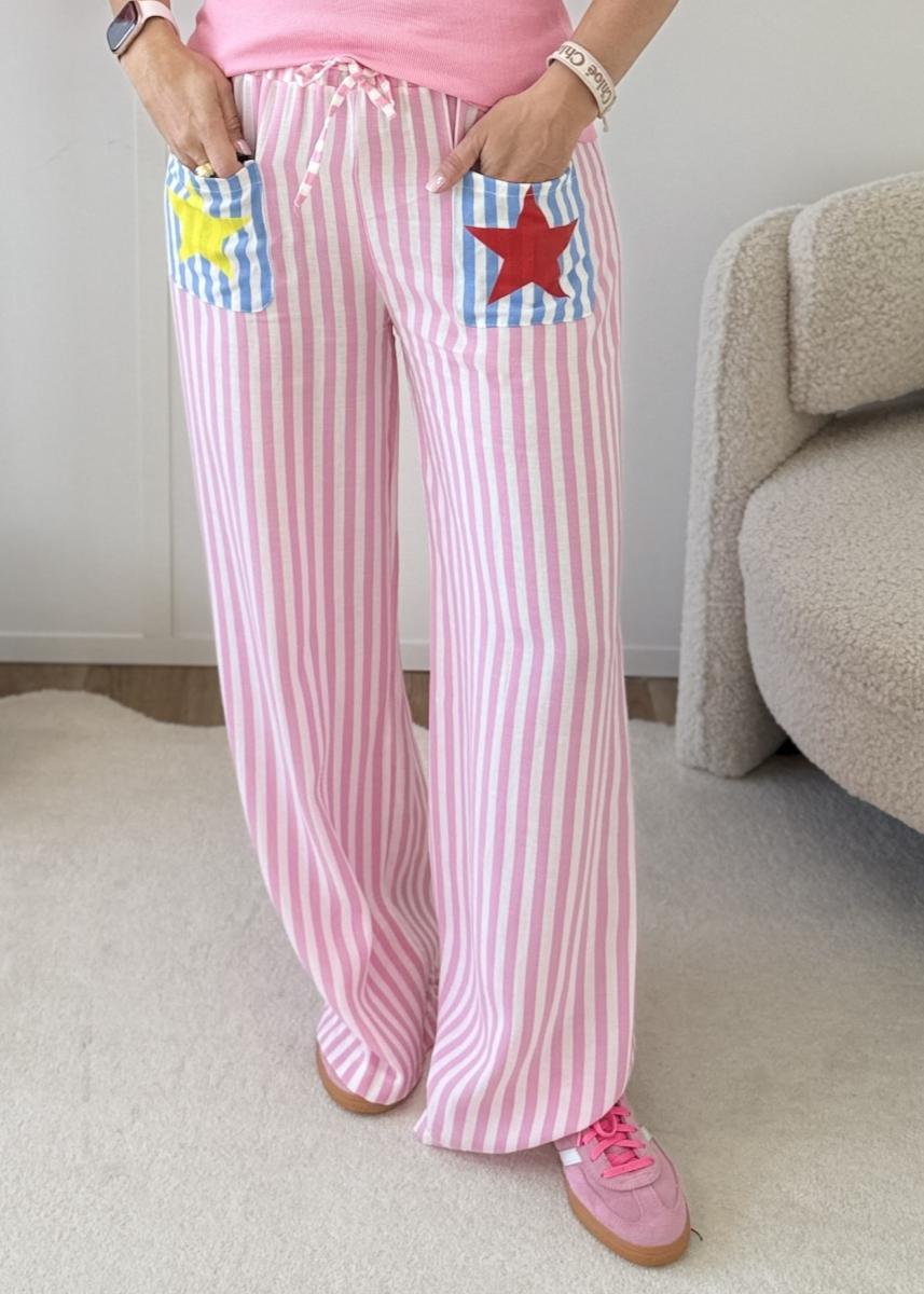 Pantalon Sabine rose
