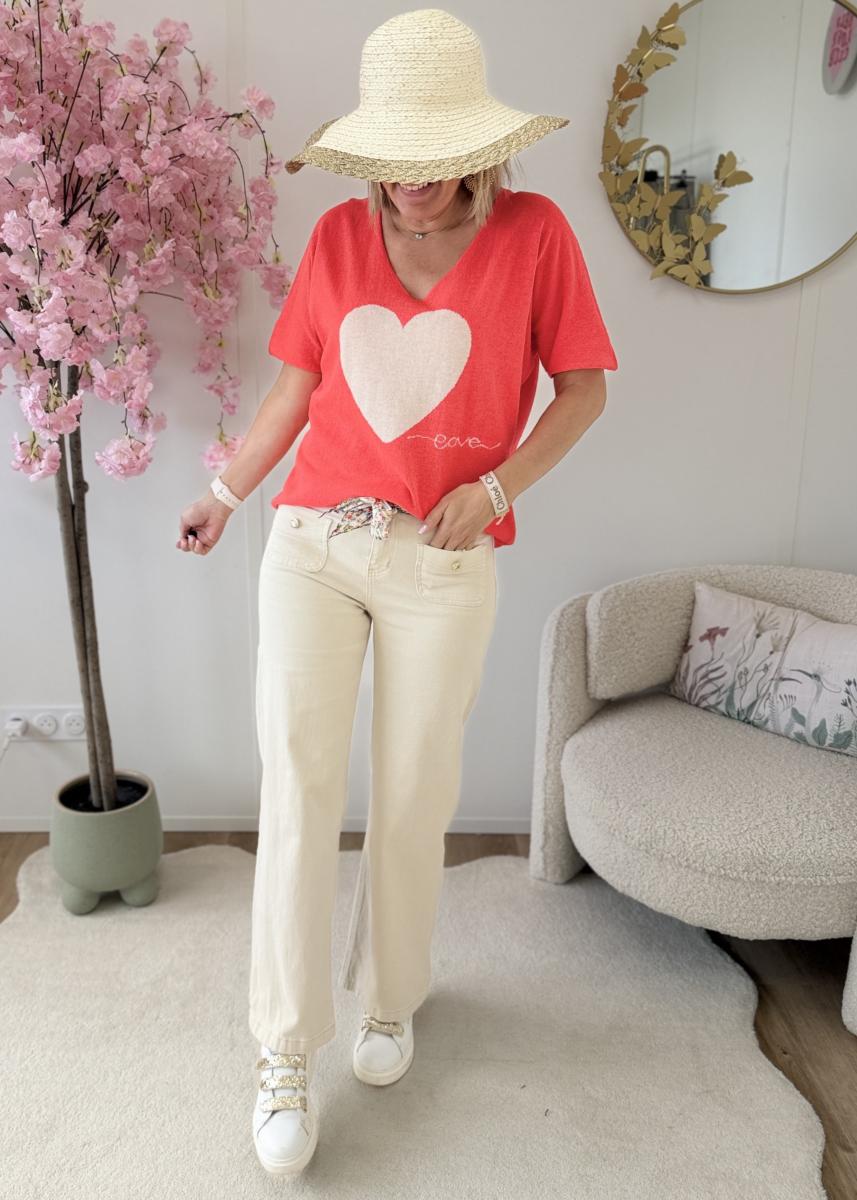 Pull Tiago corail