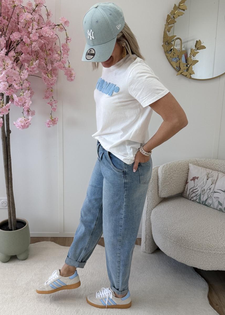Tee shirt Nina blanc ciel