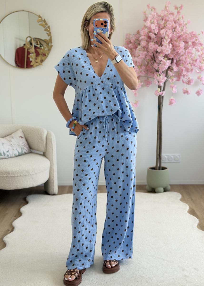 Pantalon Dimitri bleu
