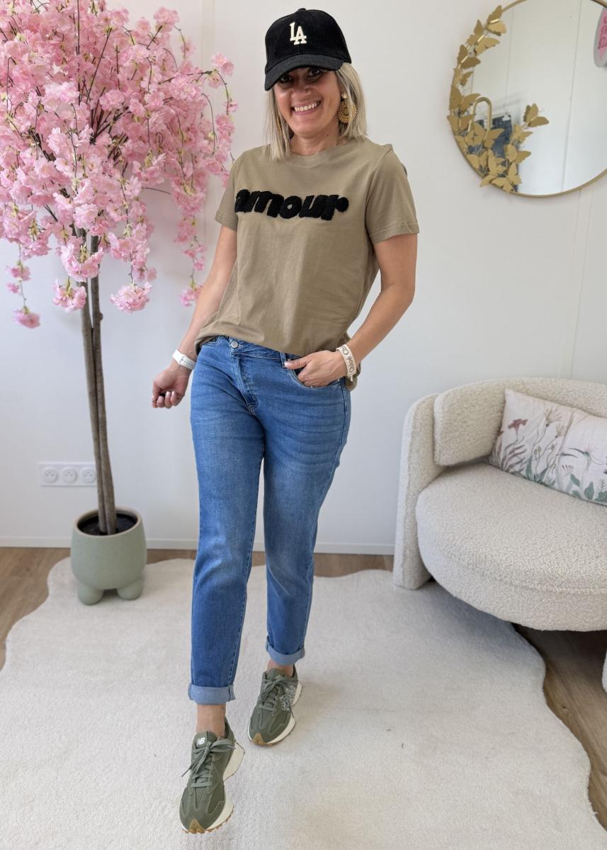 Tee shirt Nina kaki