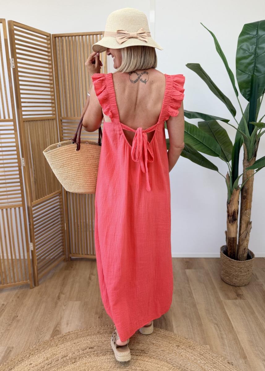 Robe Estelle corail