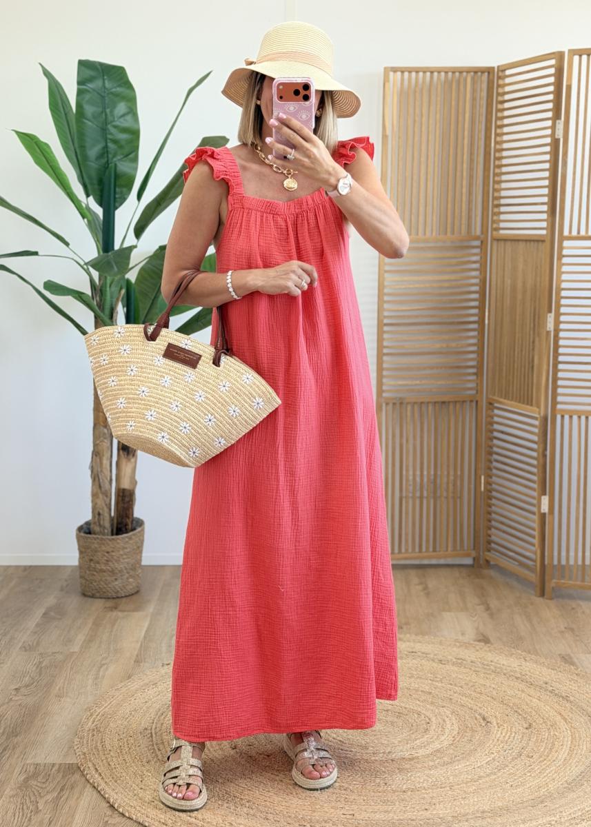 Robe Estelle corail