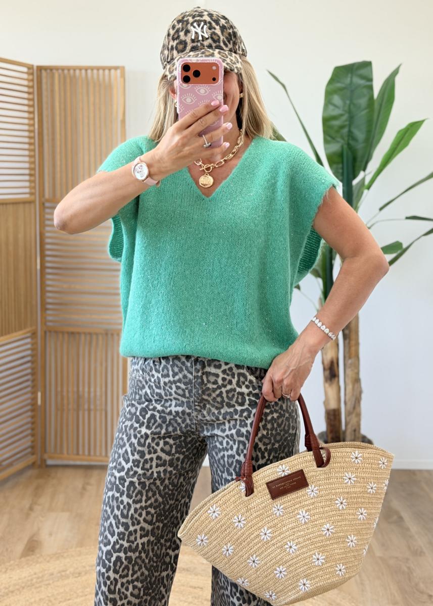 Pull Camille vert