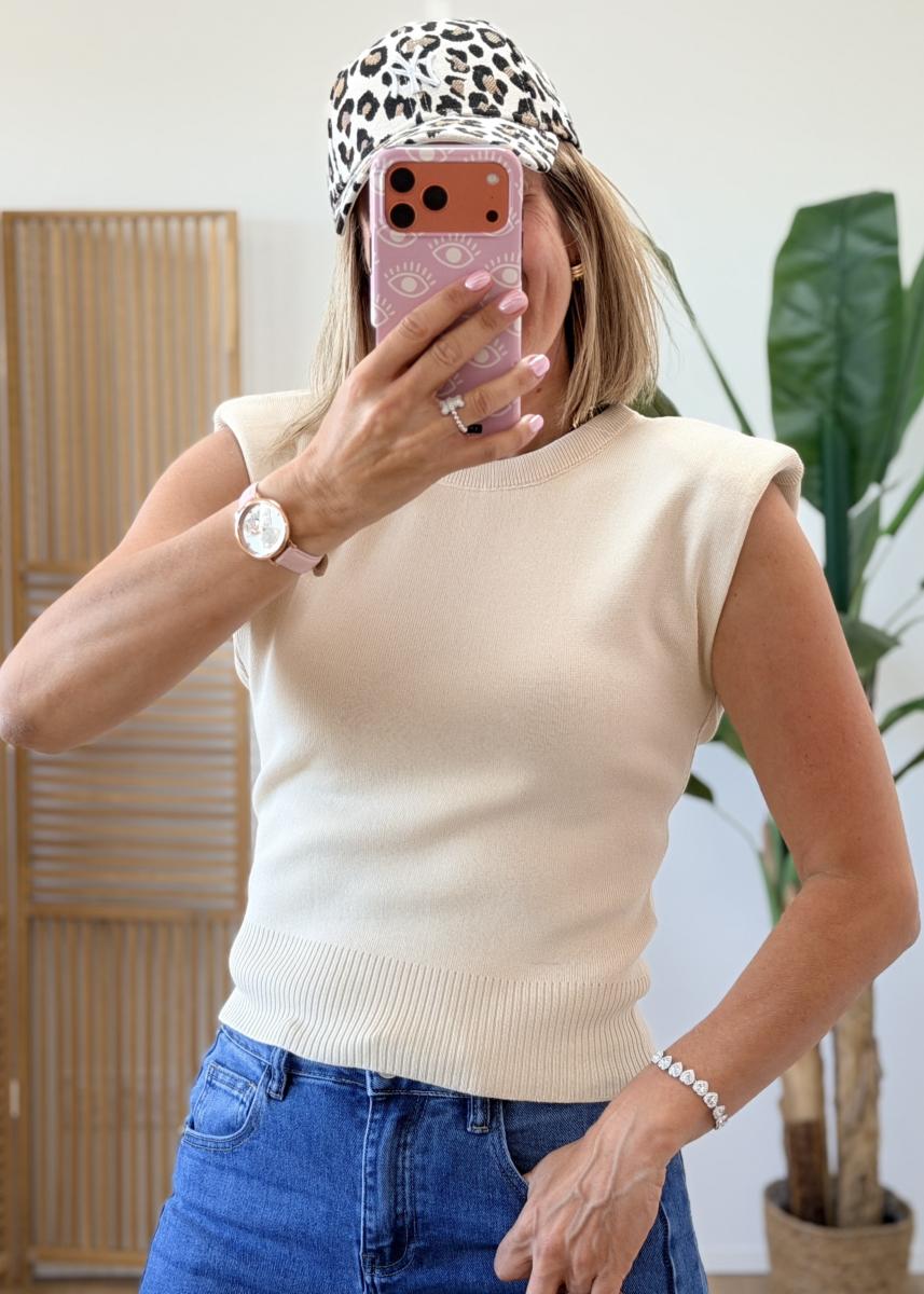 Pull Fabio beige