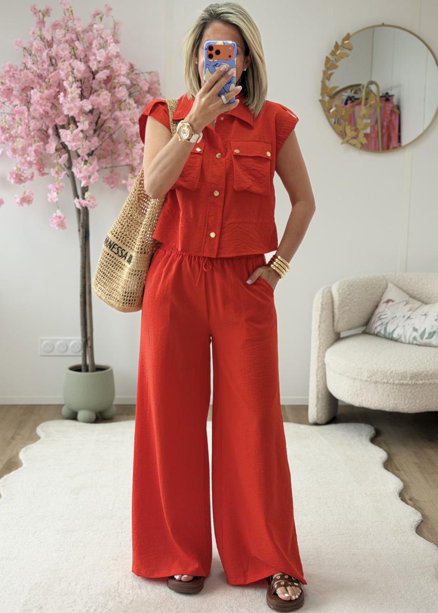 Ensemble Charline rouge