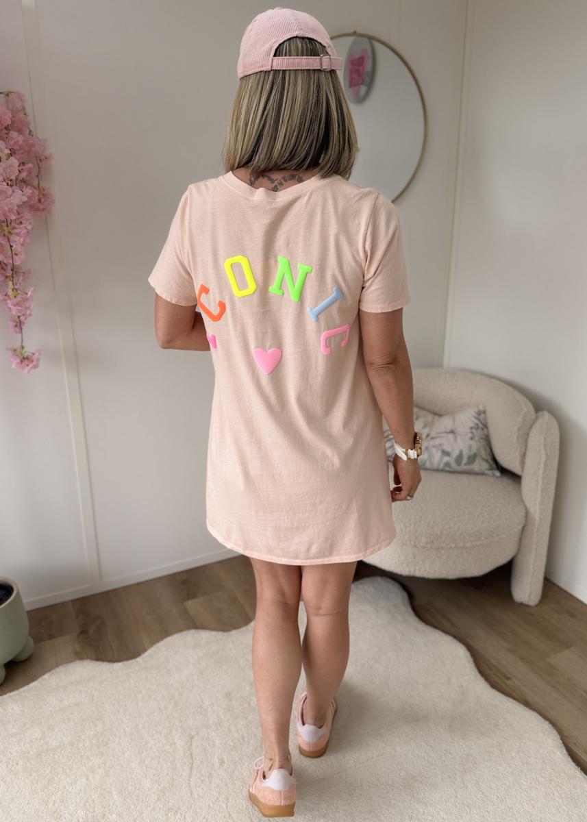 Robe T shirt Clovis saumon