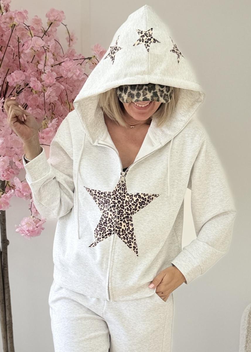 Gilet sweat Sigrid gris
