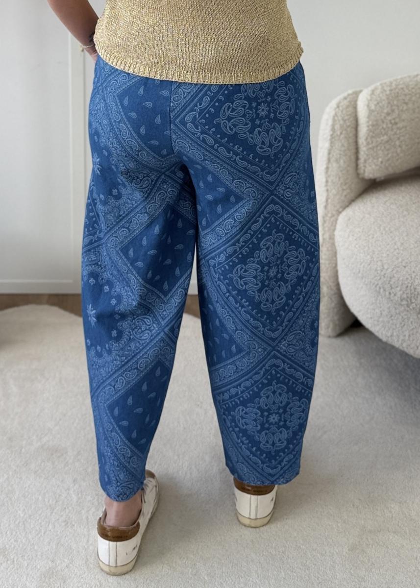 Jean Bandana foncé