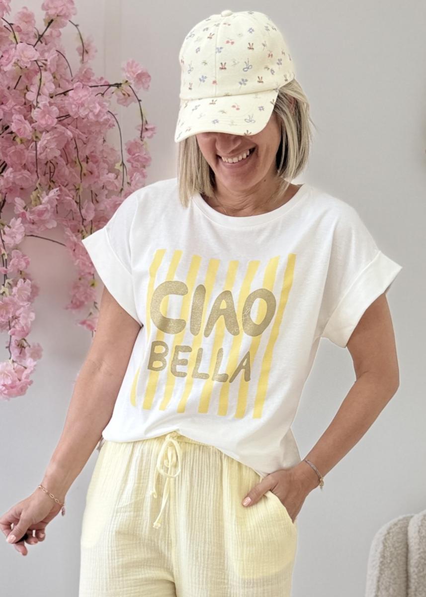 T shirt Bella jaune