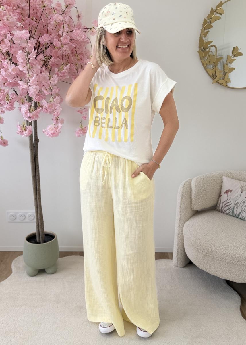 T shirt Bella jaune