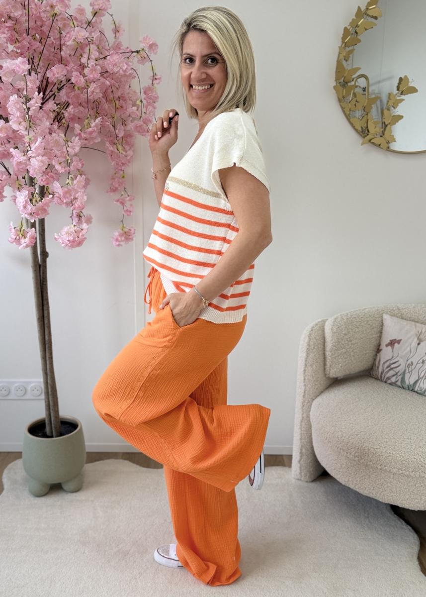 Pantalon Coleen orange
