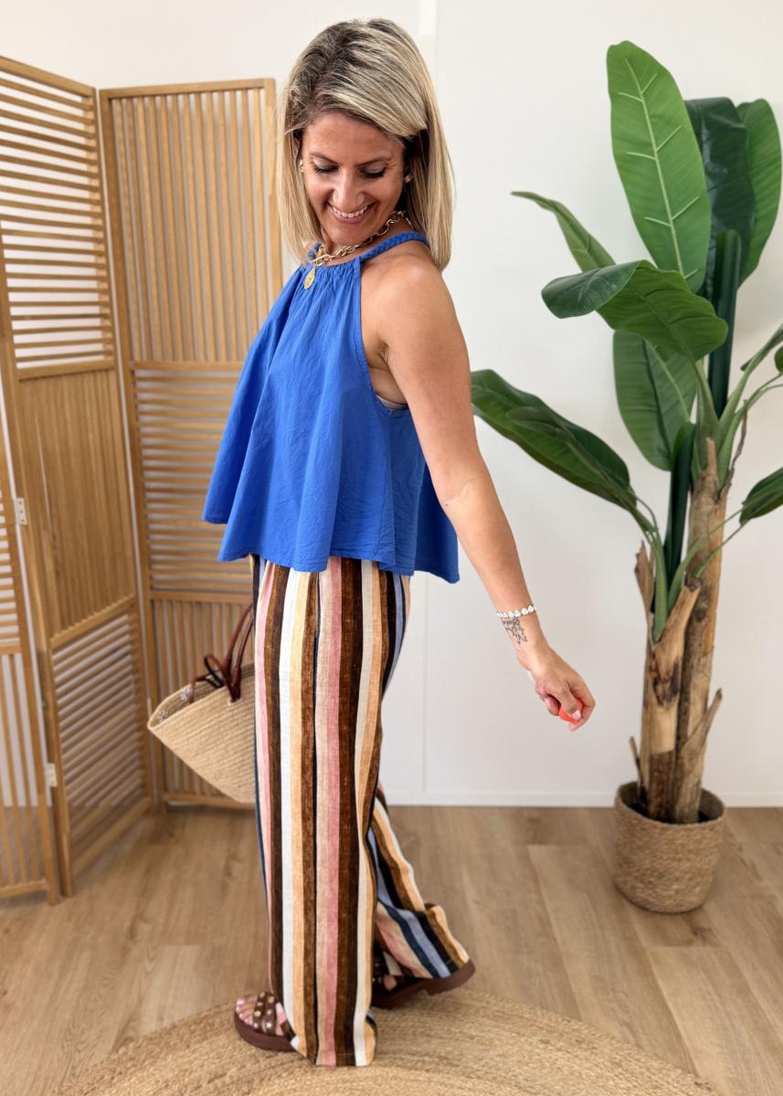 Pantalon Aria bleu