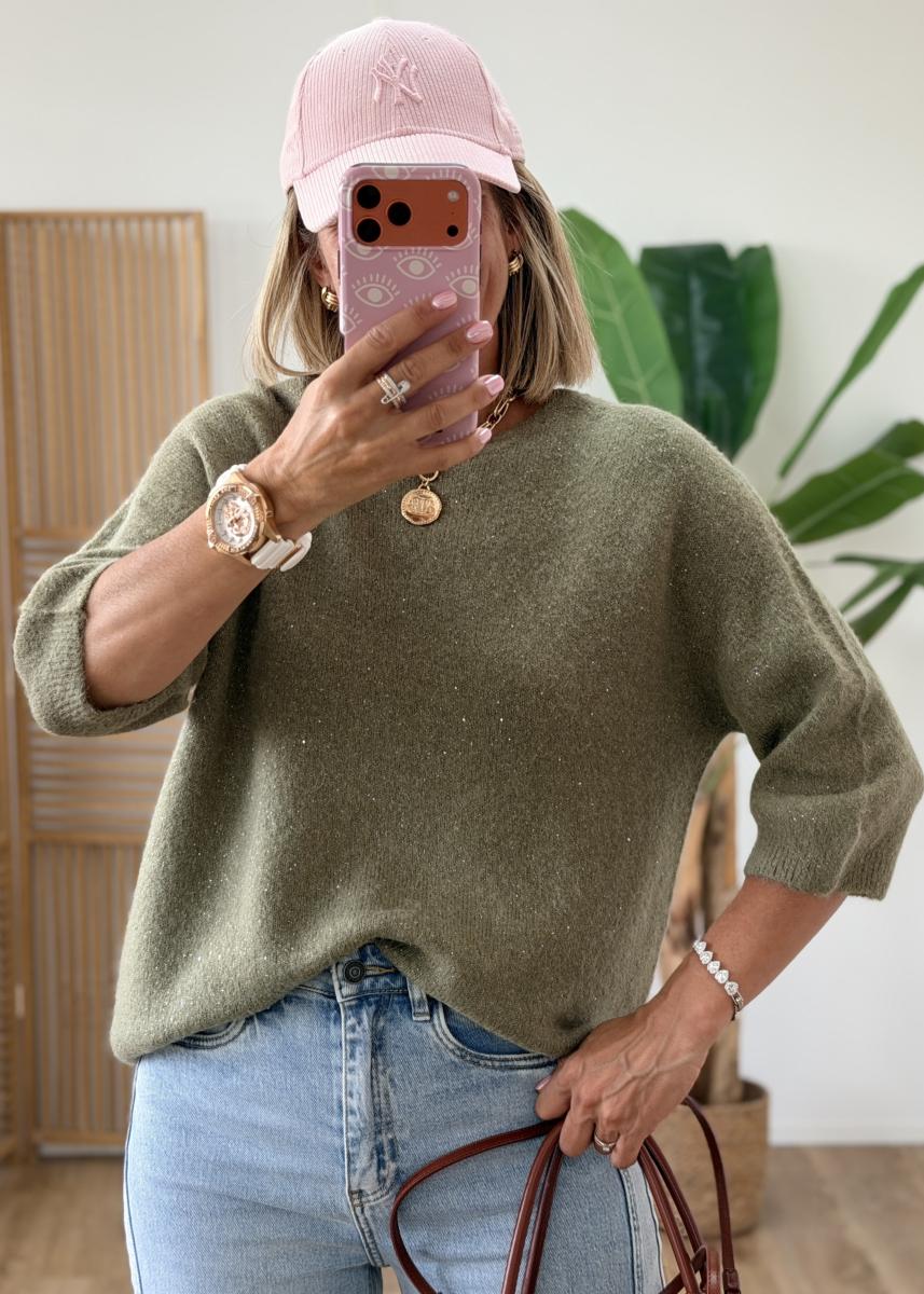 Pull Garance kaki