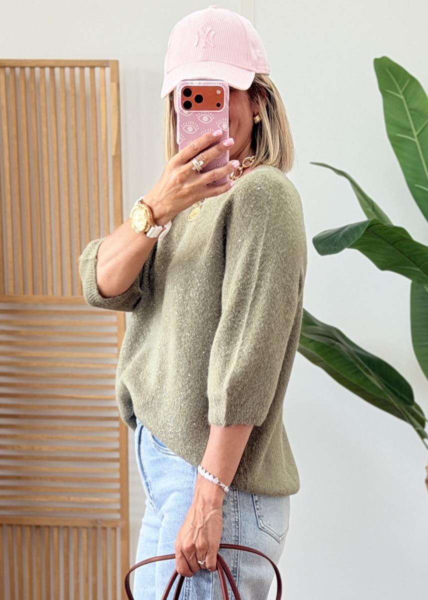 Pull Garance kaki