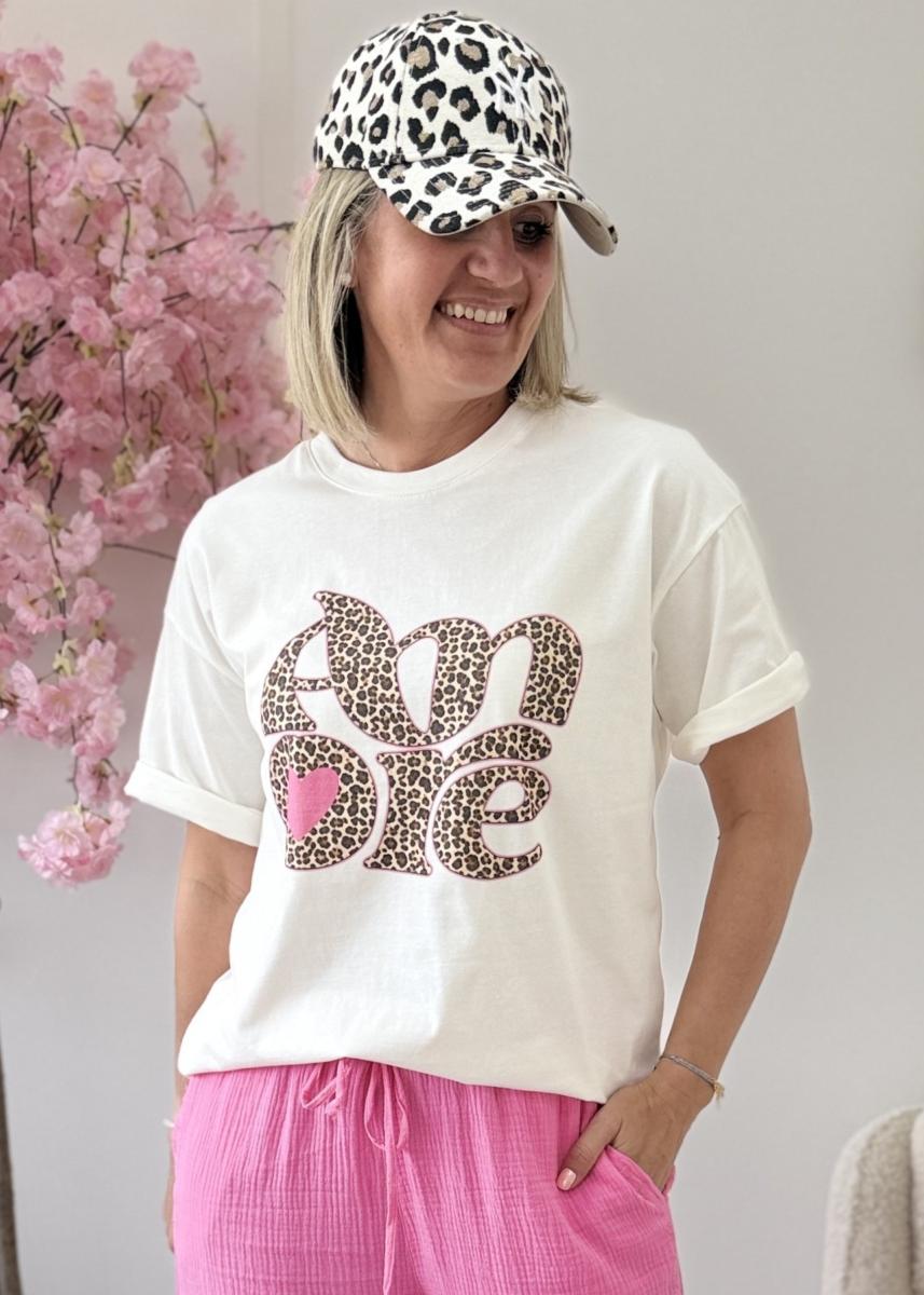 T shirt amore rose