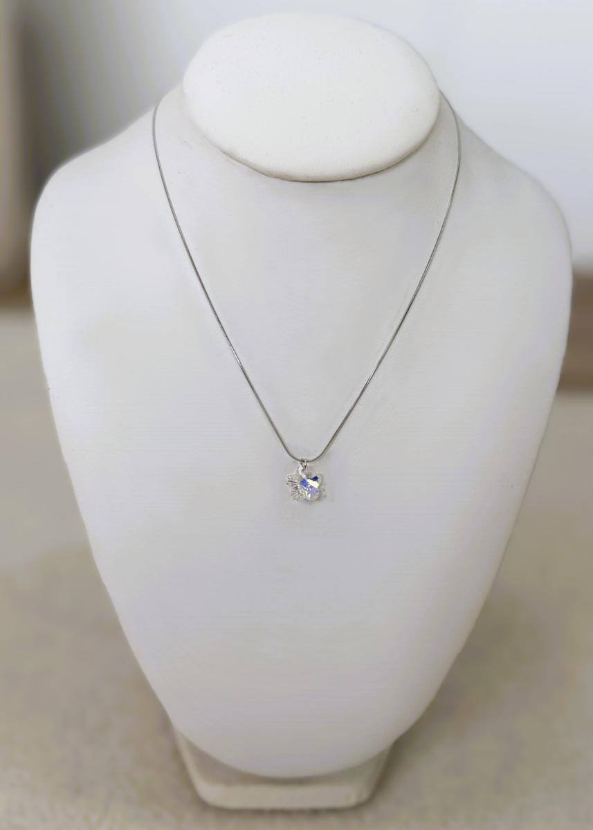 Collier trefle argent