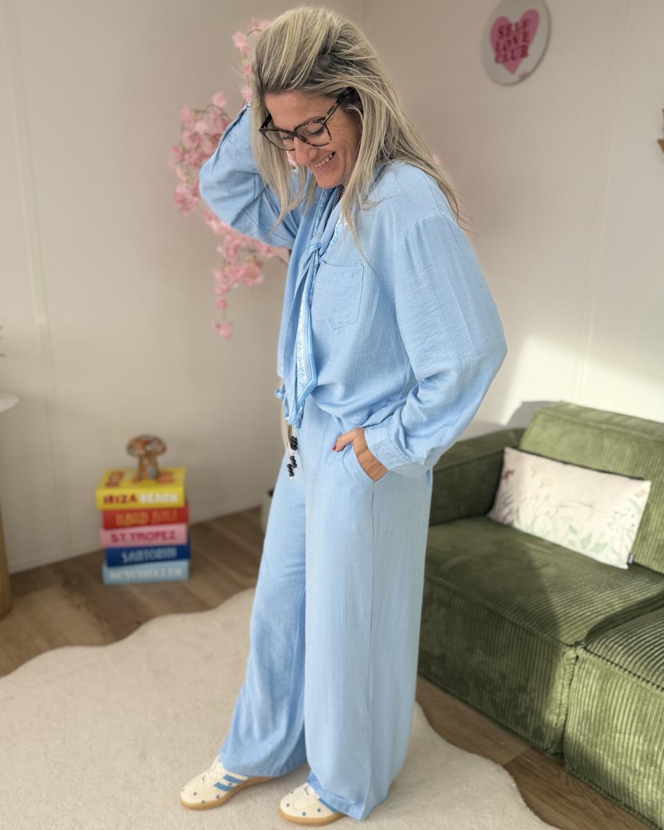 Chemise Pearl ciel