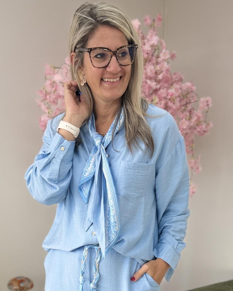 Chemise Pearl ciel