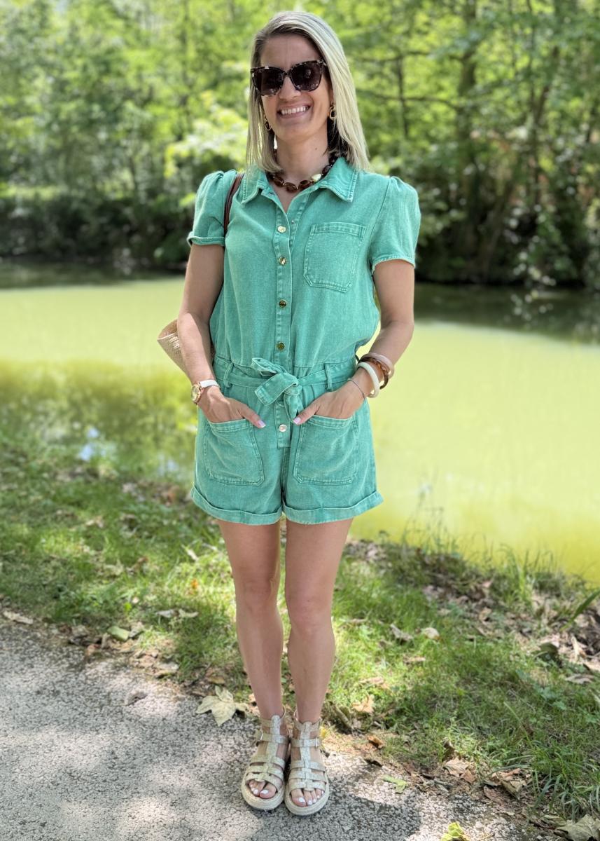 Combi short Lena verte