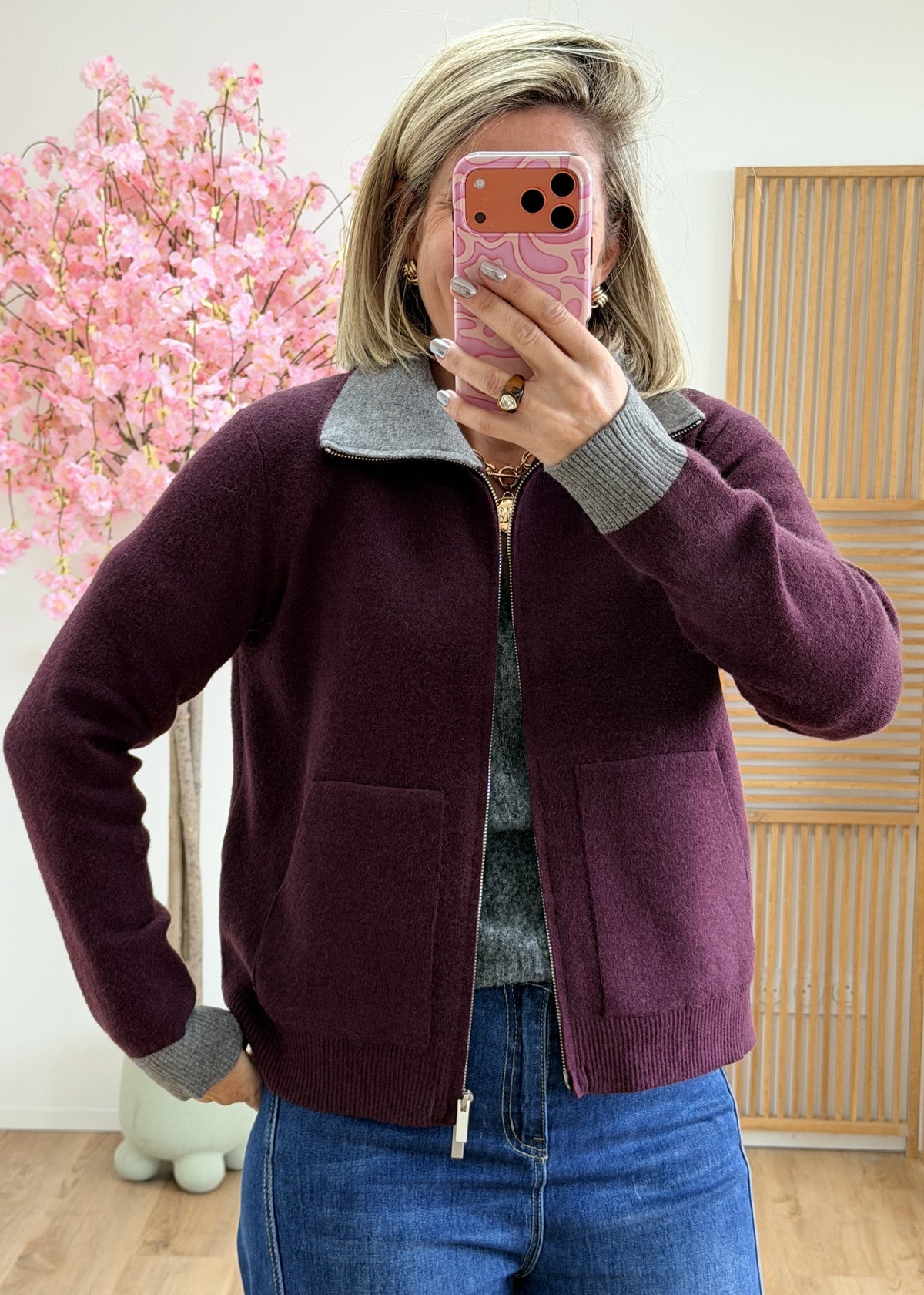 Gilet veste zippée