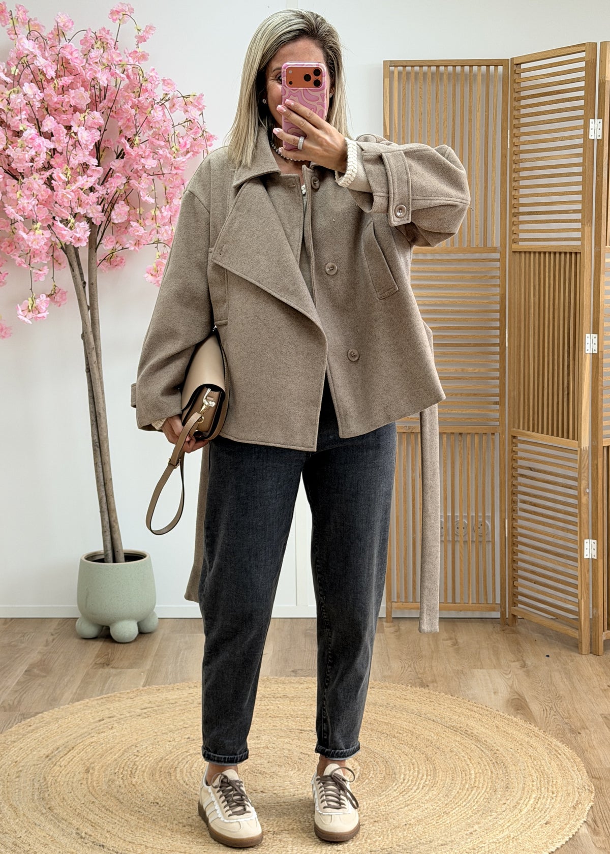 Manteau ceinturé