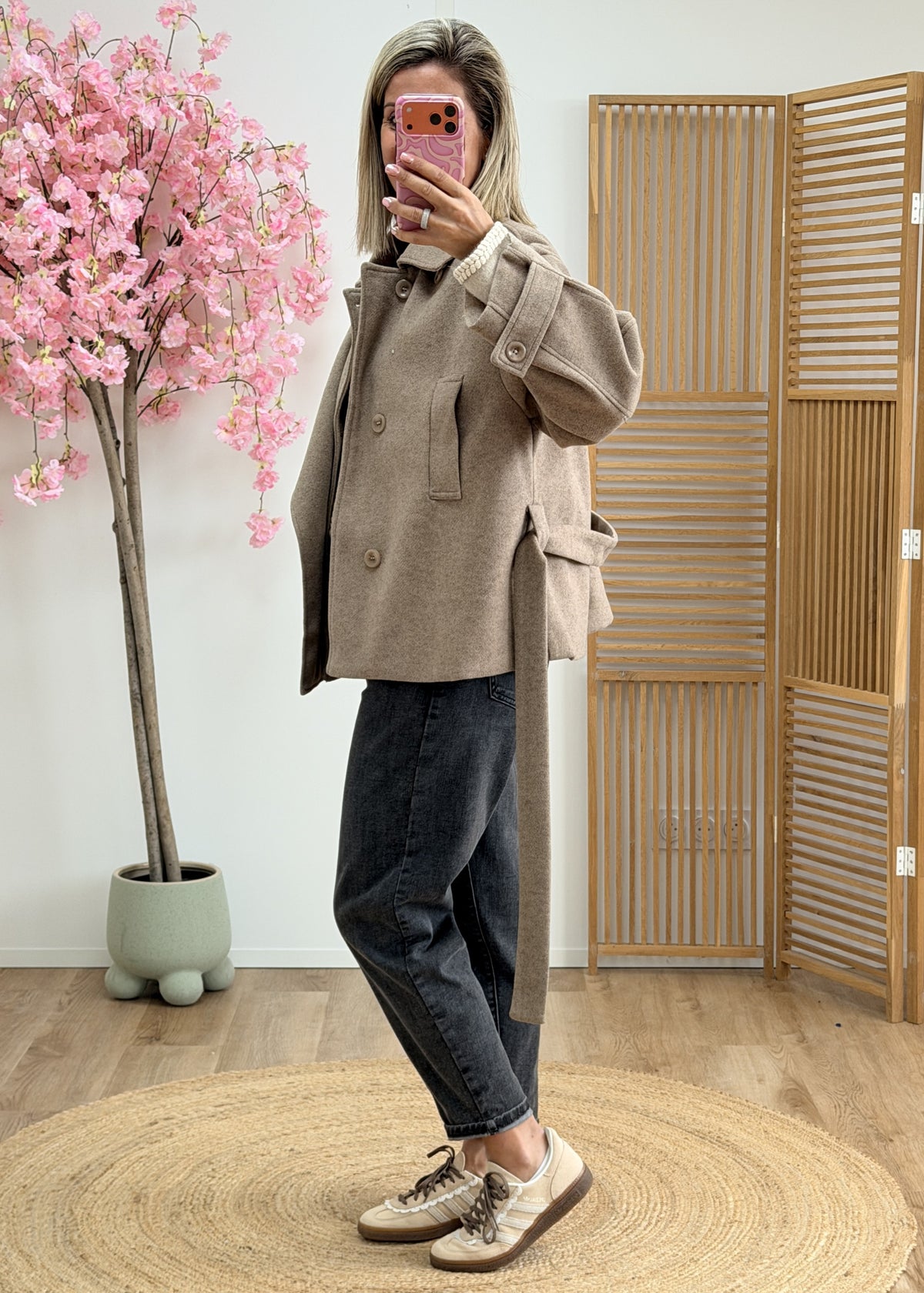 Manteau ceinturé
