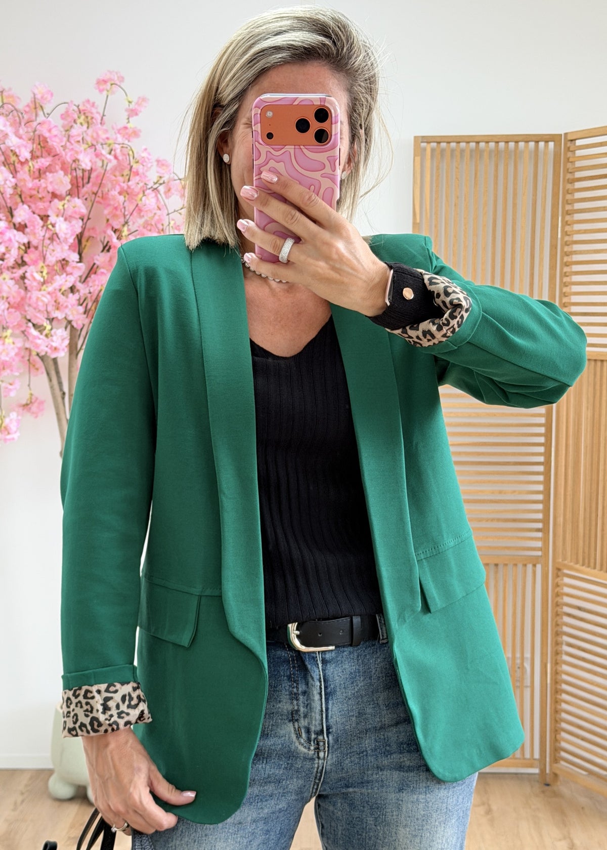 Blazer intérieur léopard – Made in Italy