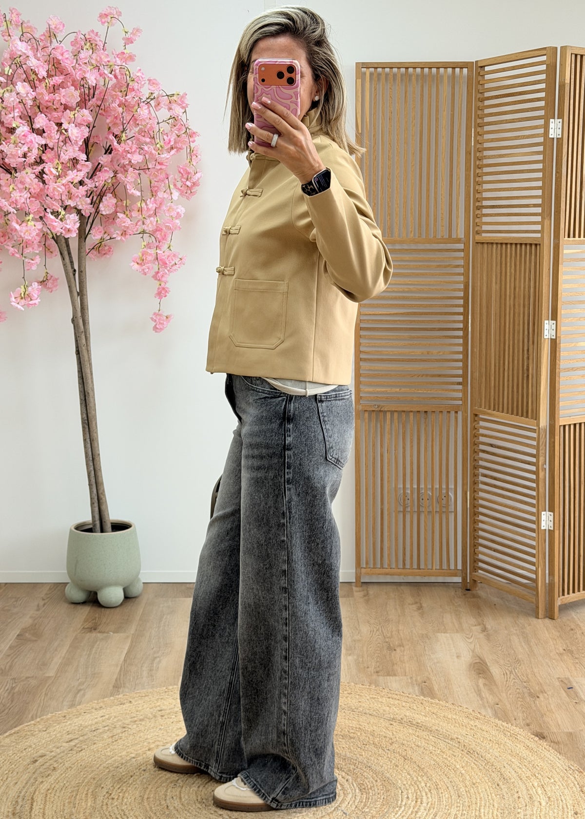 Veste boutons mandarin