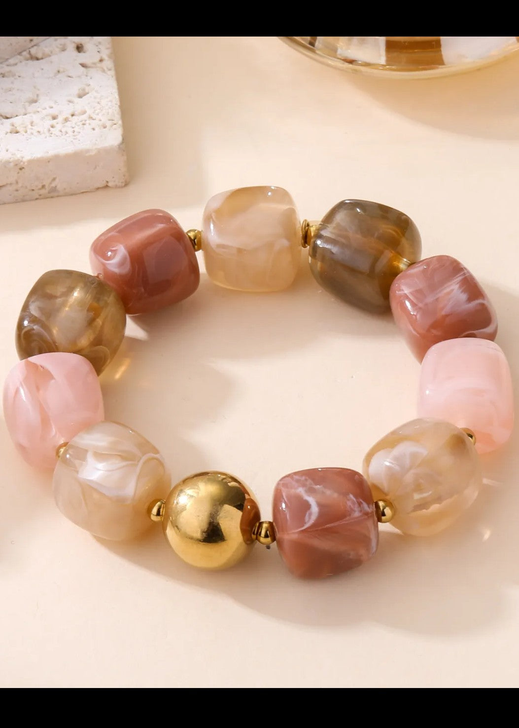 Bracelet Élastique en Résine