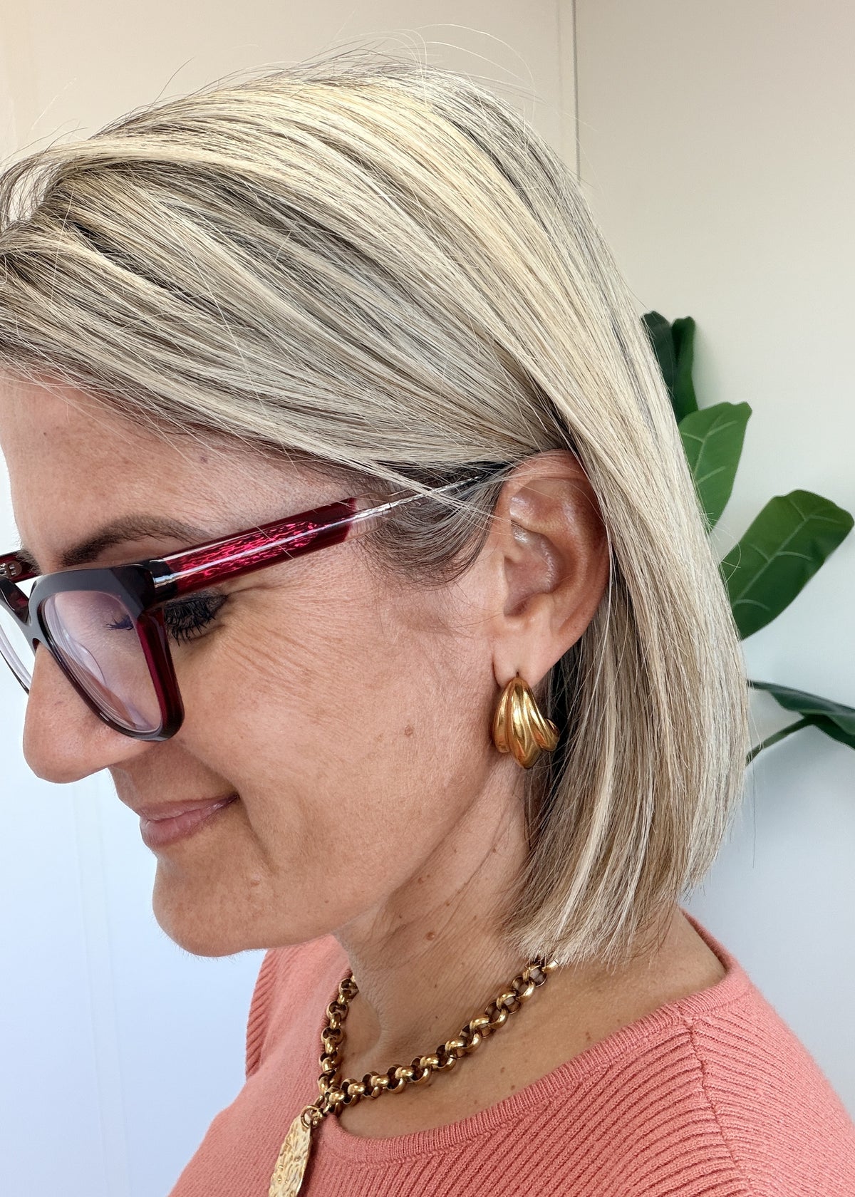 Boucles d’oreilles créoles dorées en acier inoxydable