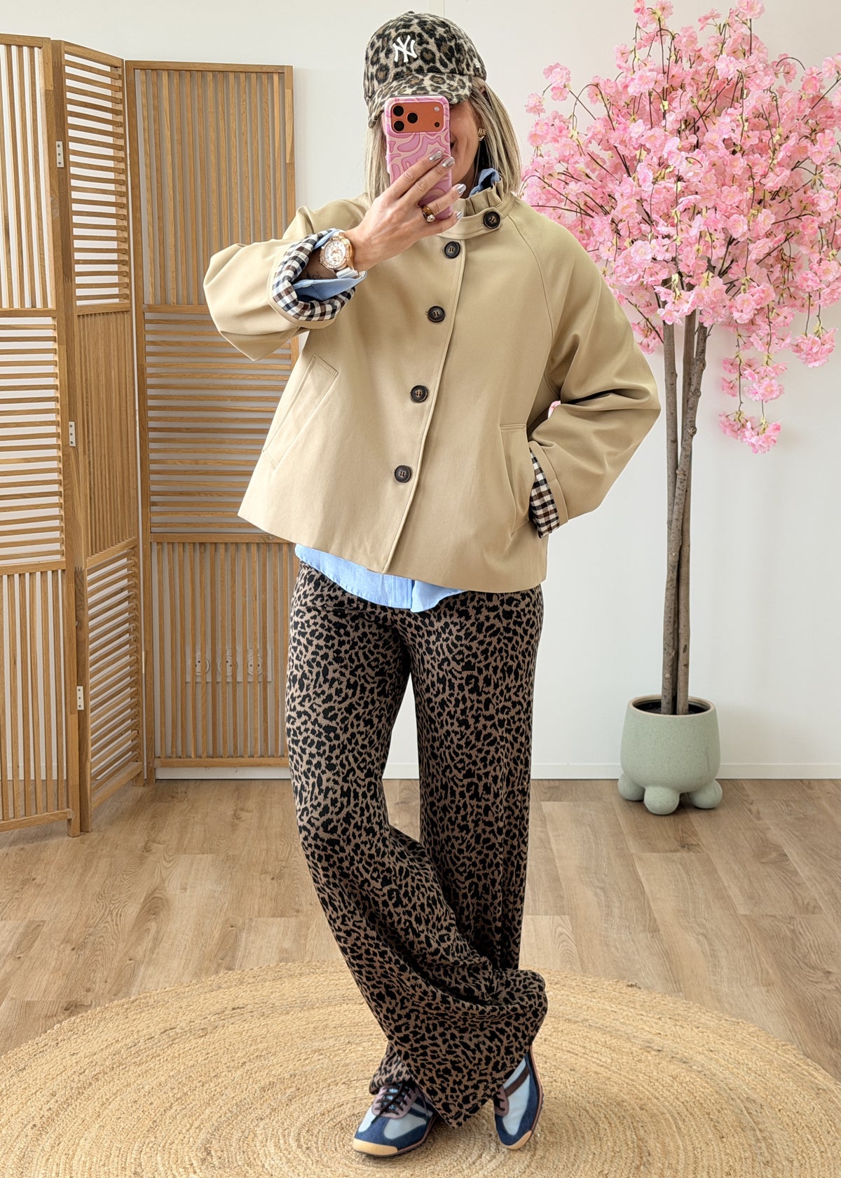 Veste imperméable à intérieur de manches à carreaux