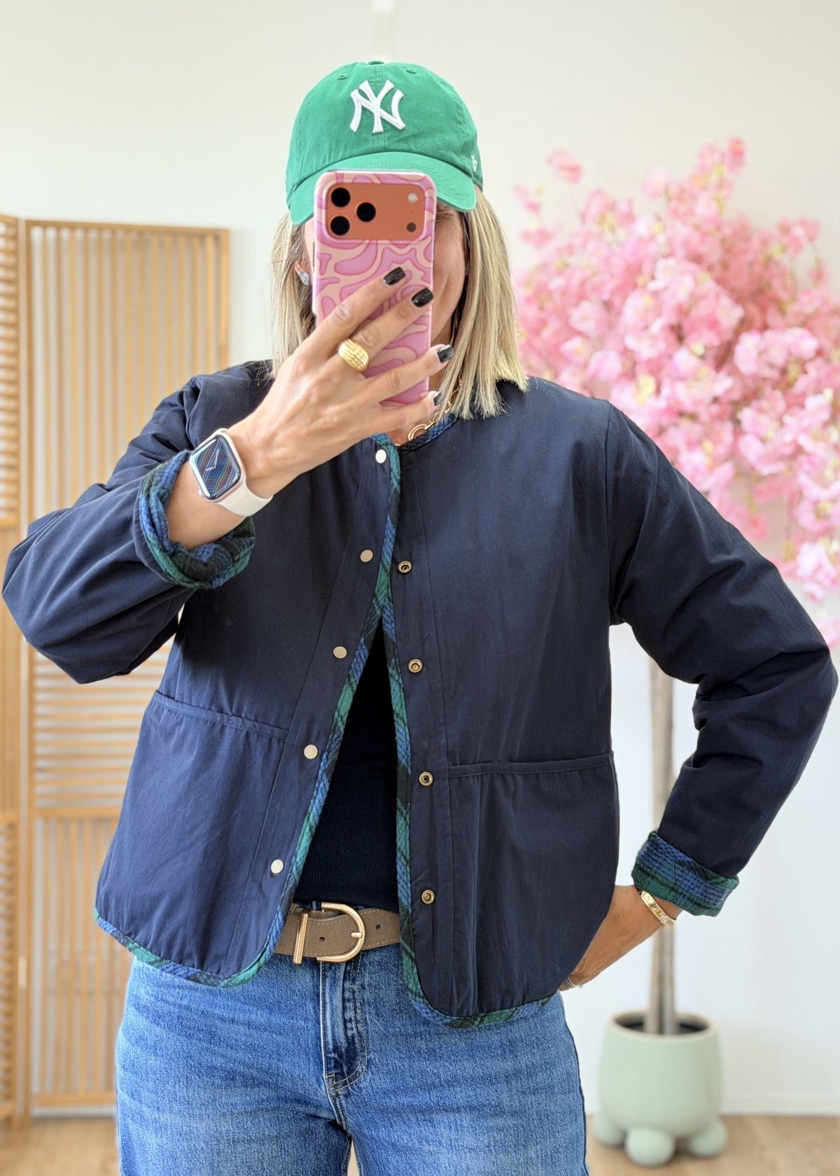 Veste réversible en coton
