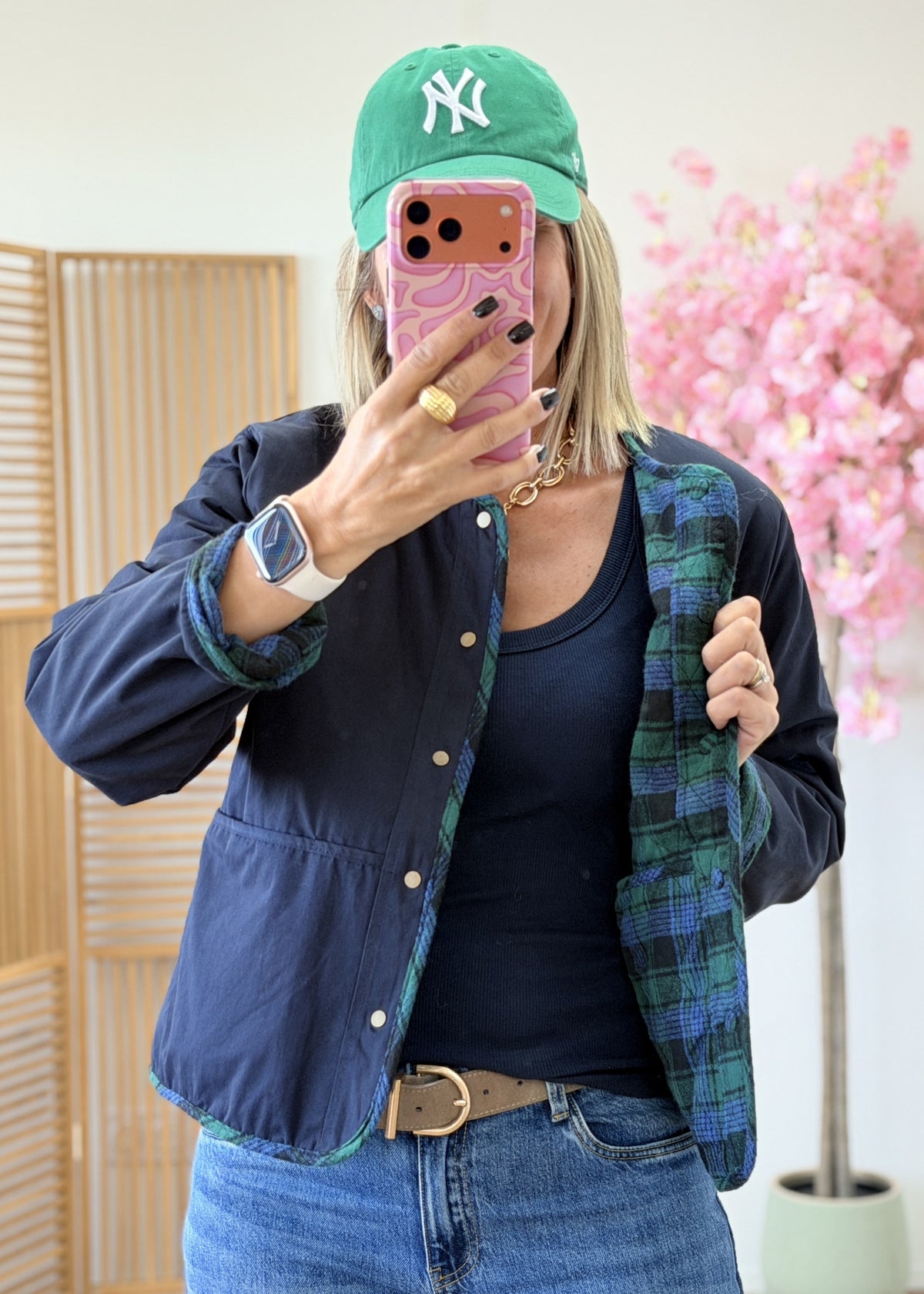Veste réversible en coton