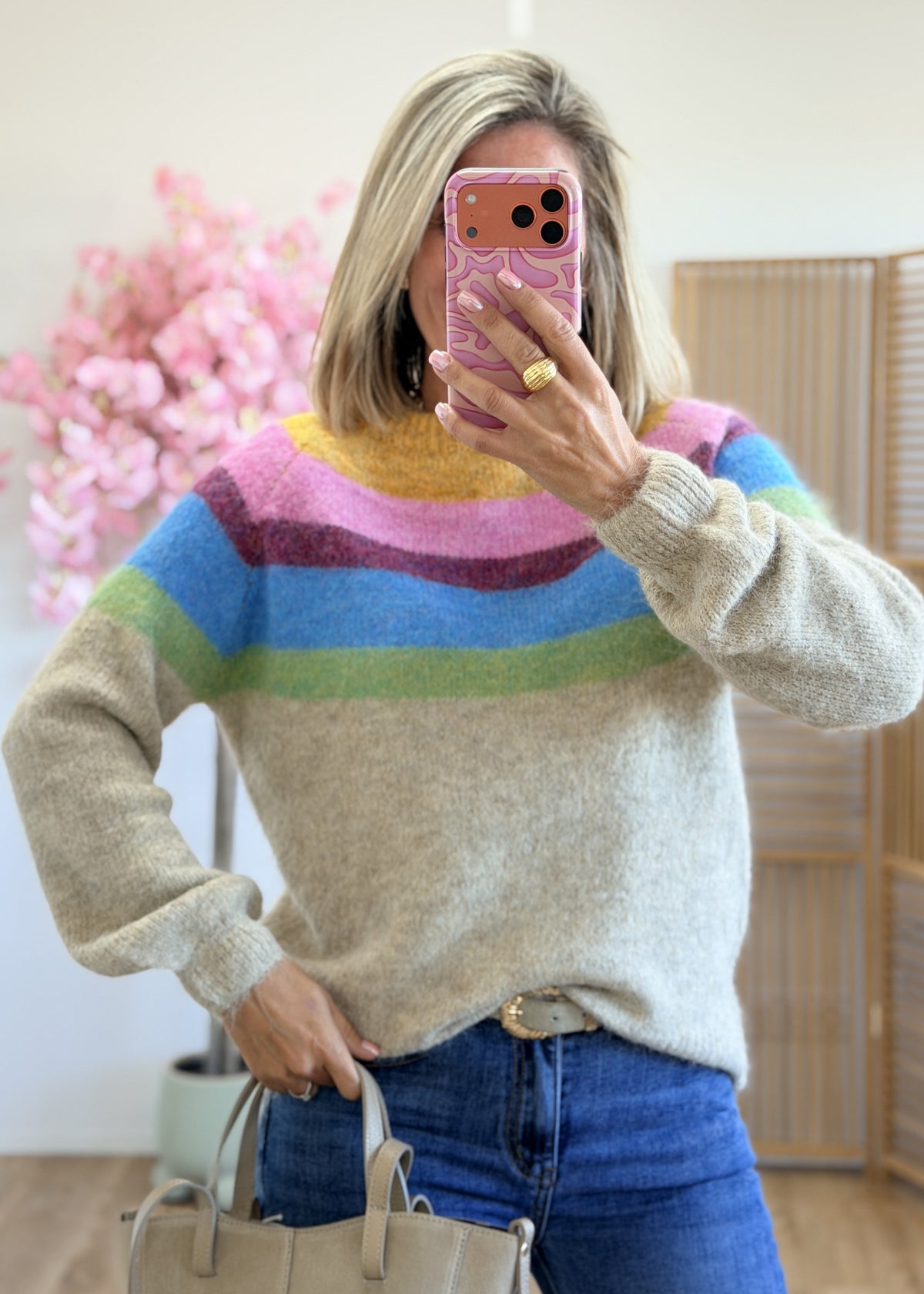 Pull coloré en maille