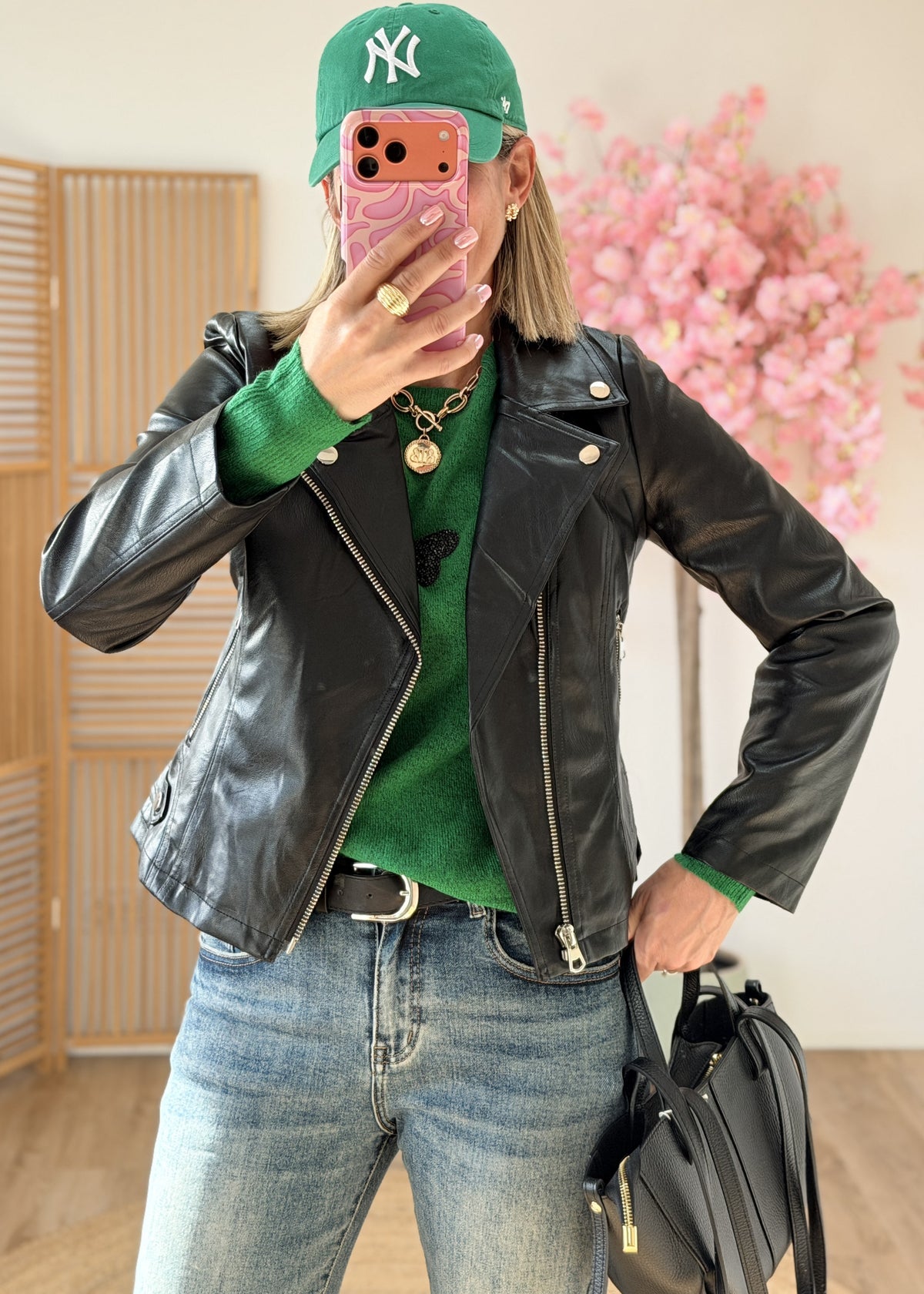 Pull cœur sequins noir