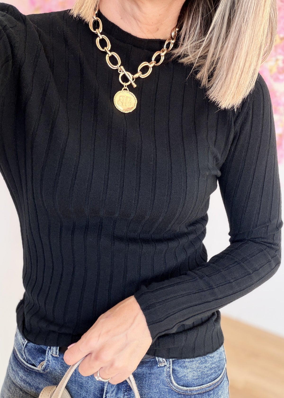 Pull Maille Cotelée – Taille Unique