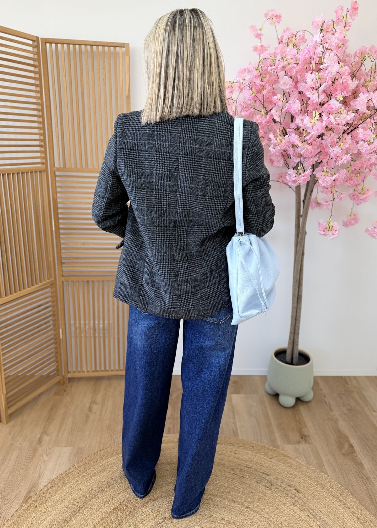 Blazer chevrons épaulettes
