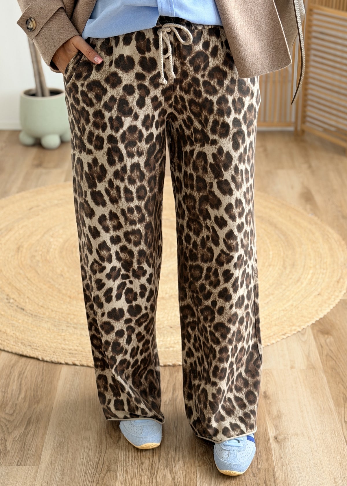 Pantalon jogging léopard – Taille unique