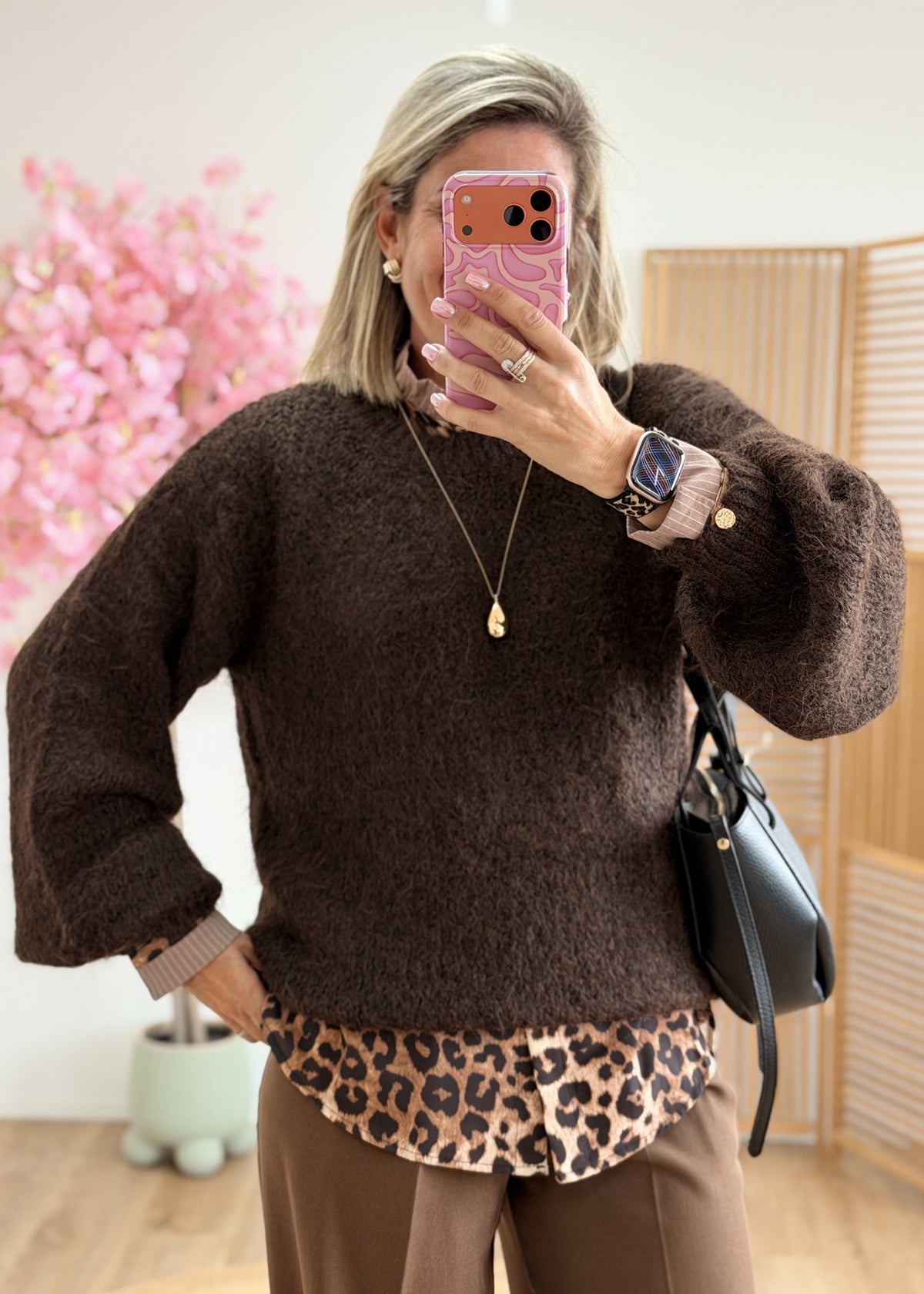Pull doudou marron
