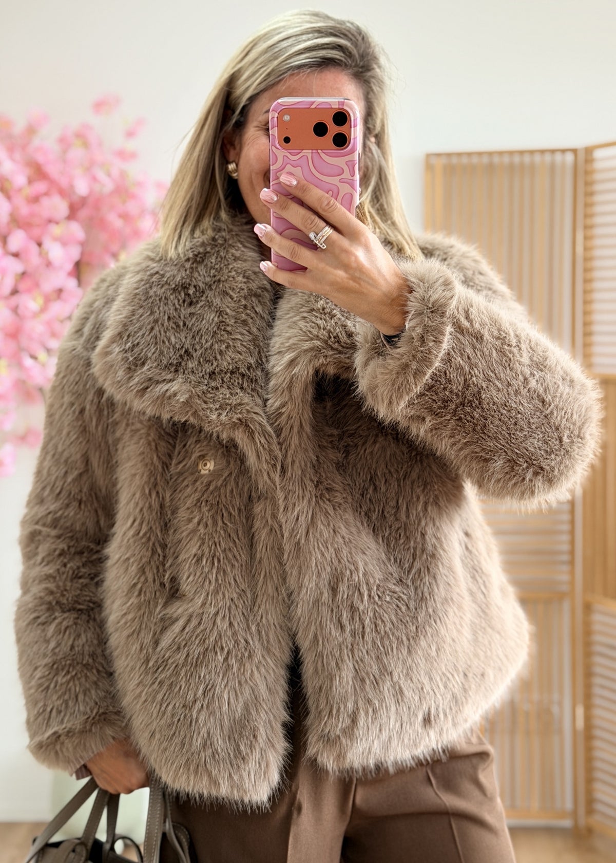Veste en fausse fourrure