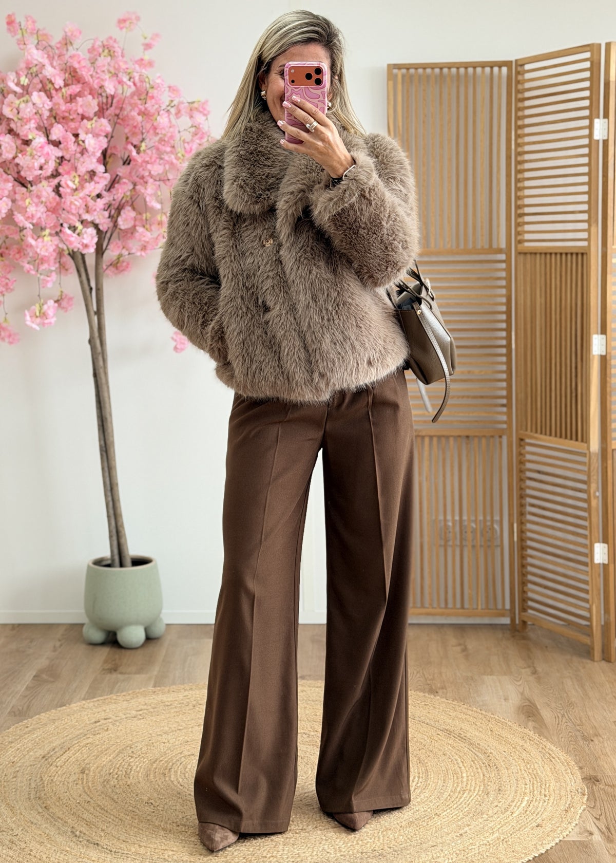 Veste en fausse fourrure