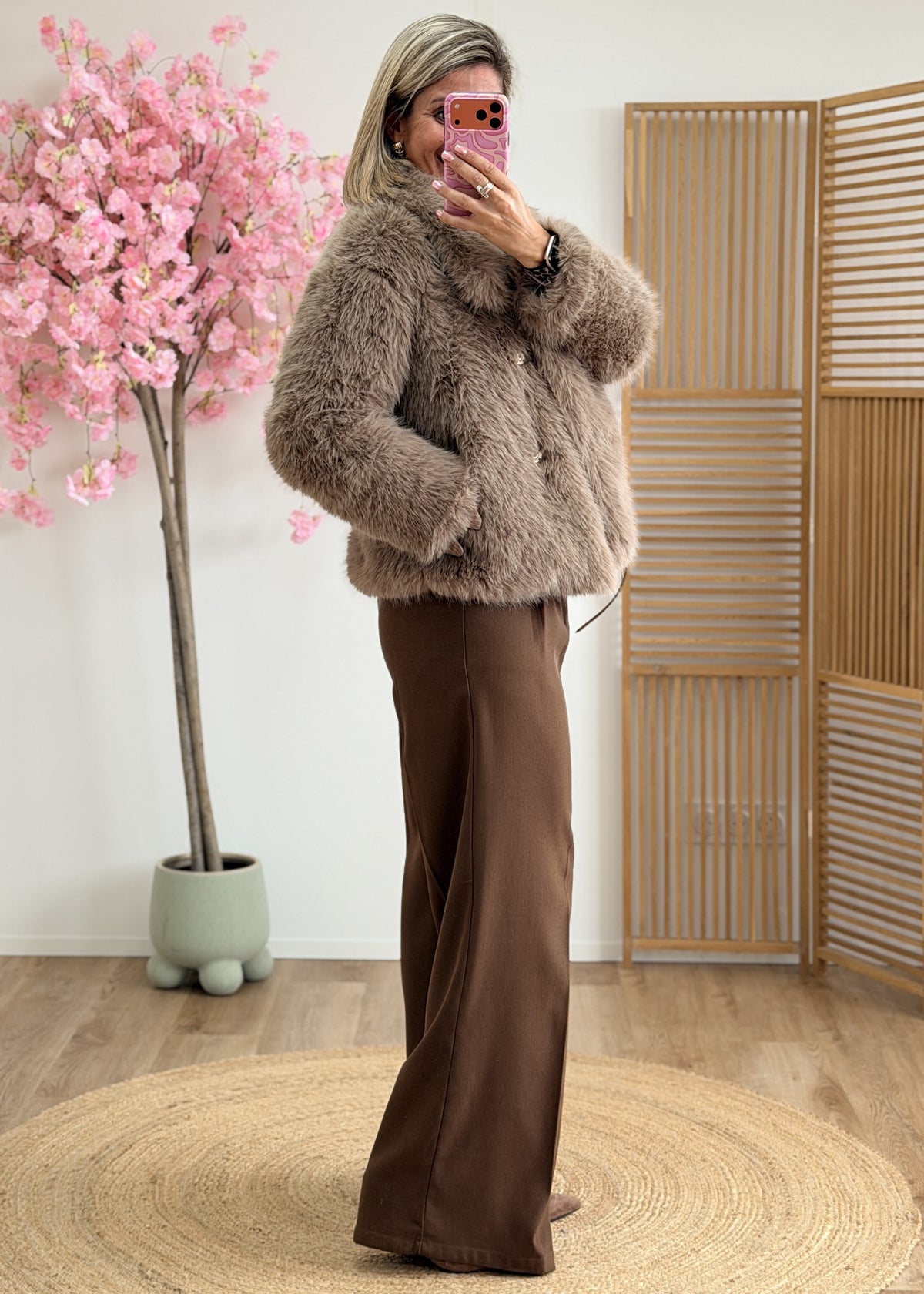 Veste en fausse fourrure