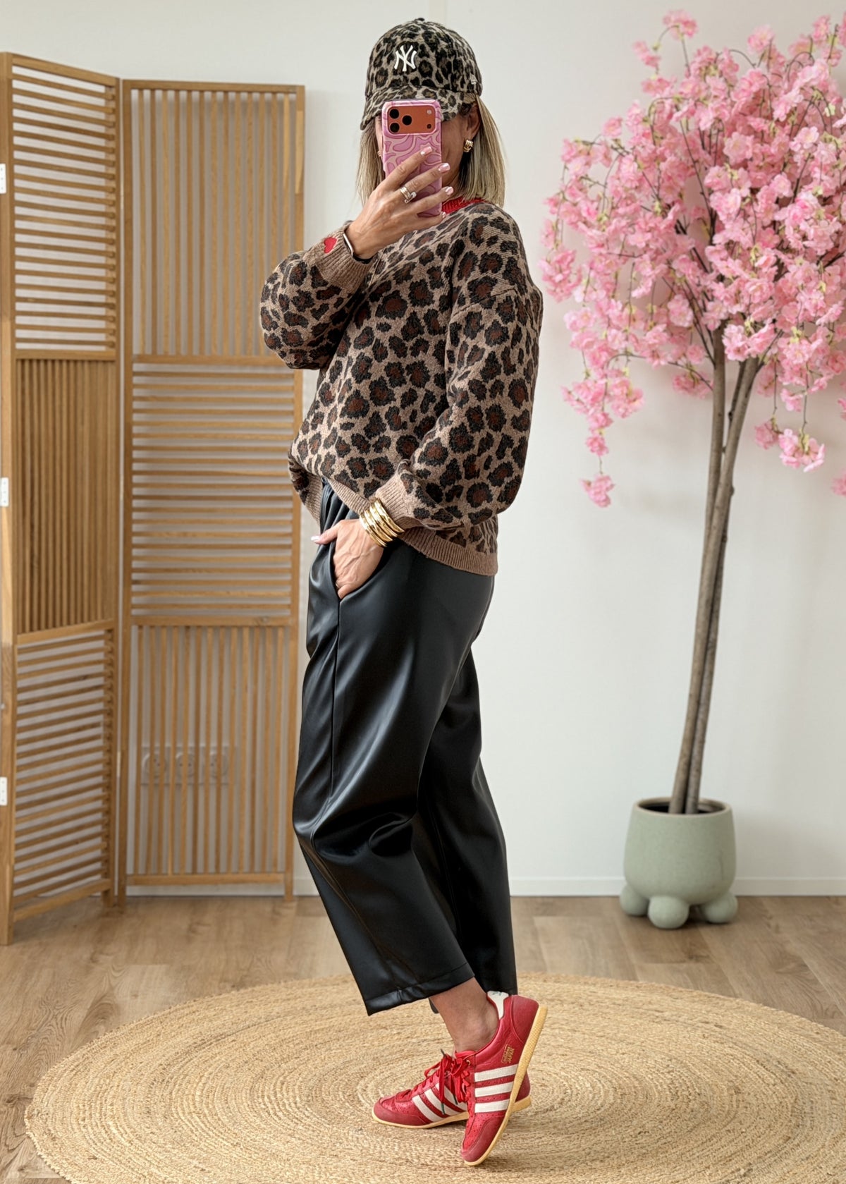 Pantalon simili cuir