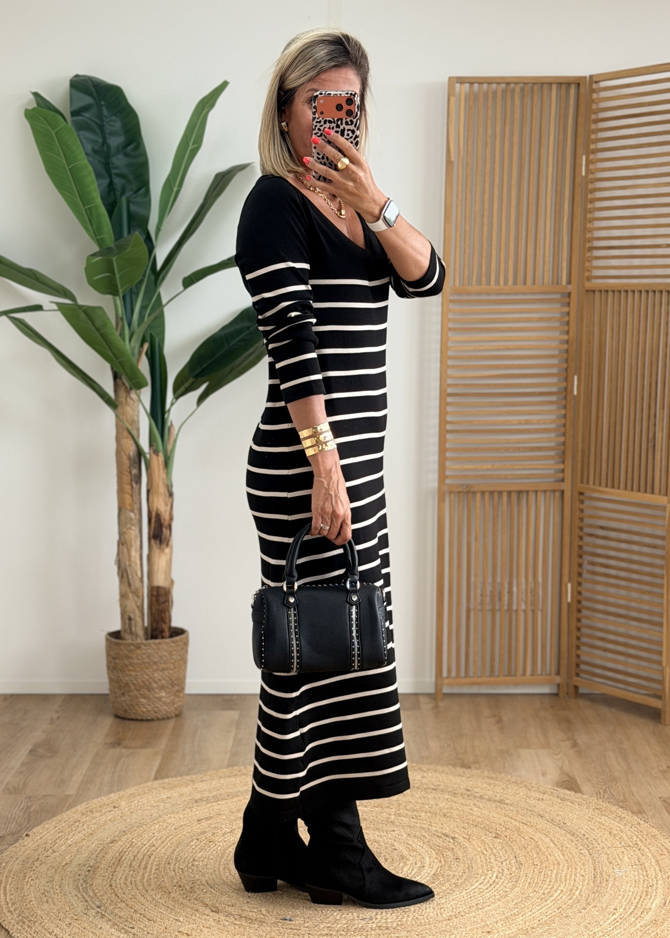 Robe Marinière Noire