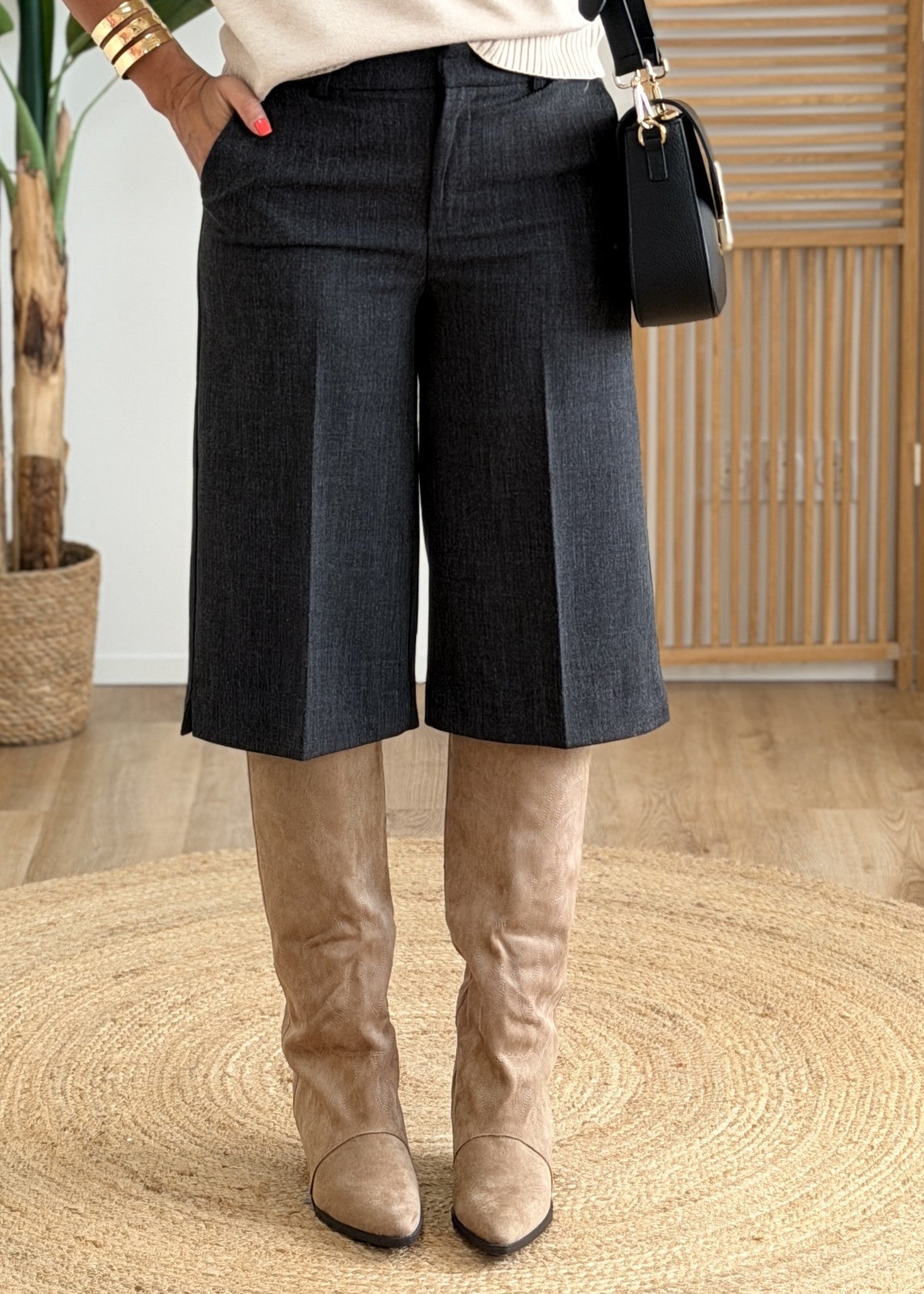 Bermuda Taille Haute