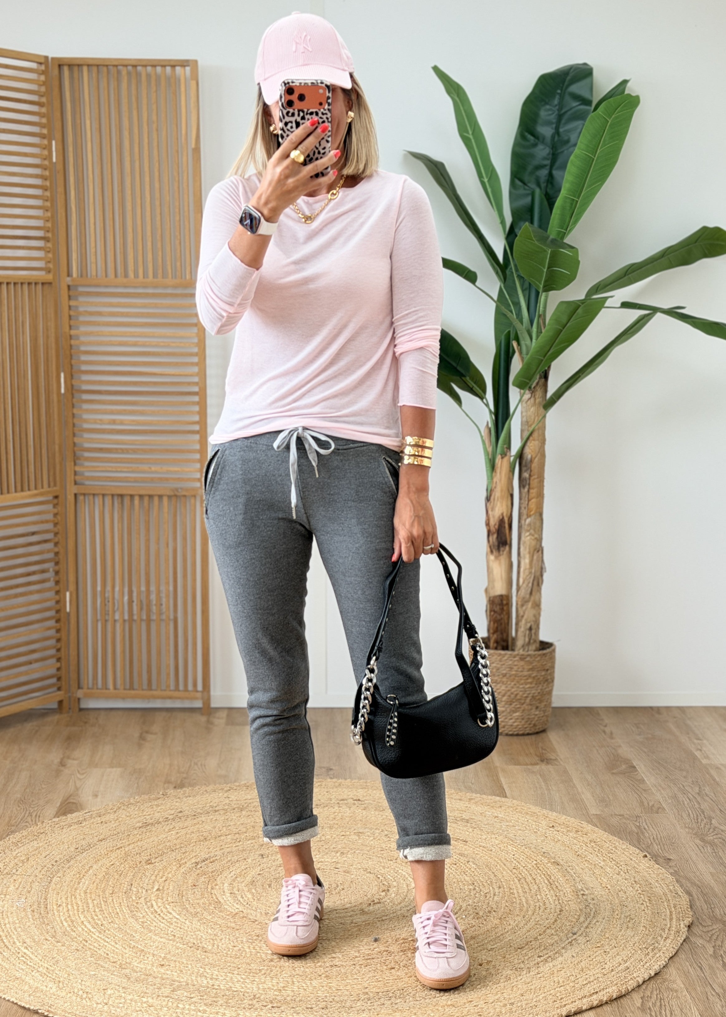 Jogg Taille Élastique Mi-Haute - Made in Italy