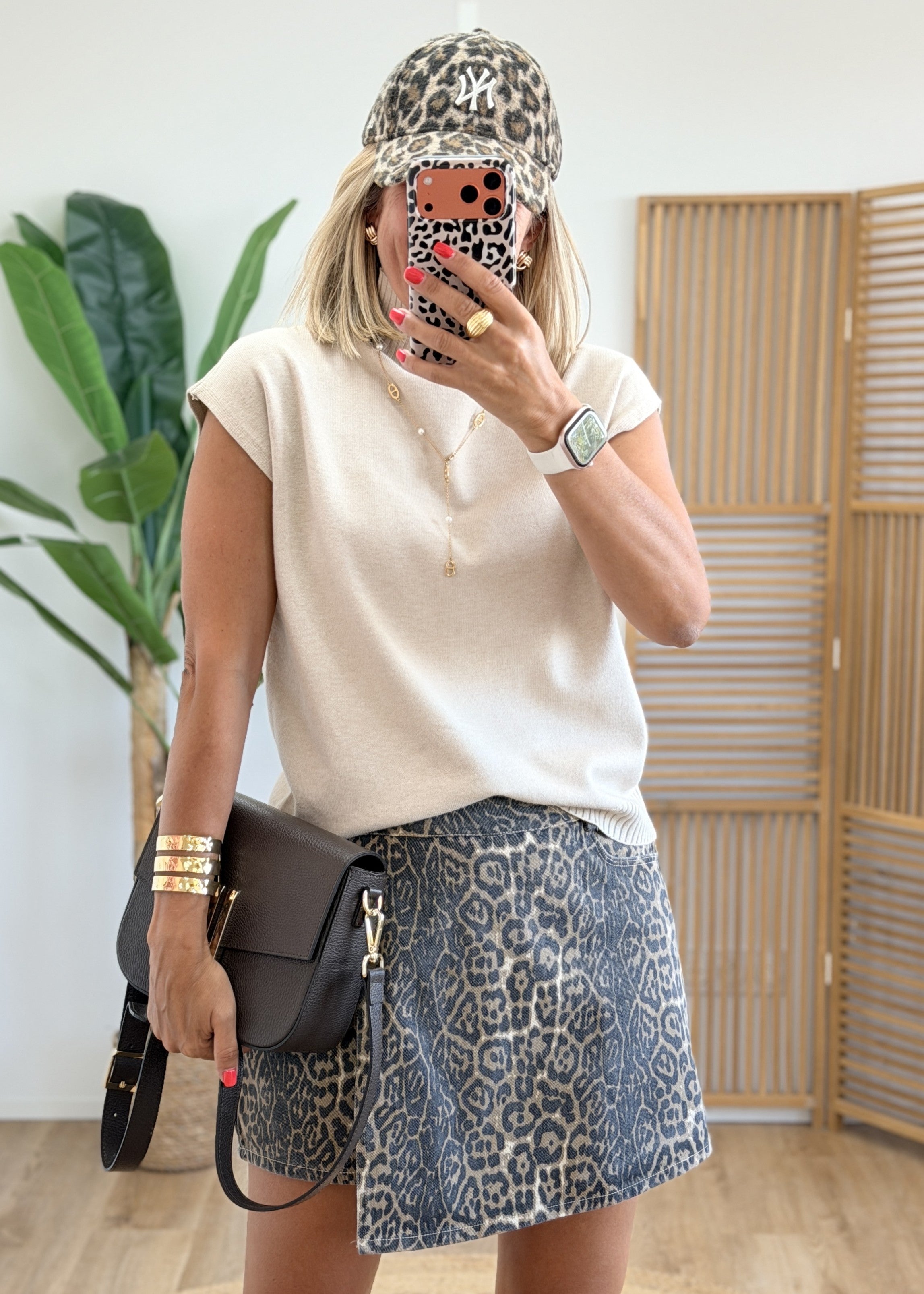 Jupe Short Taille Haute