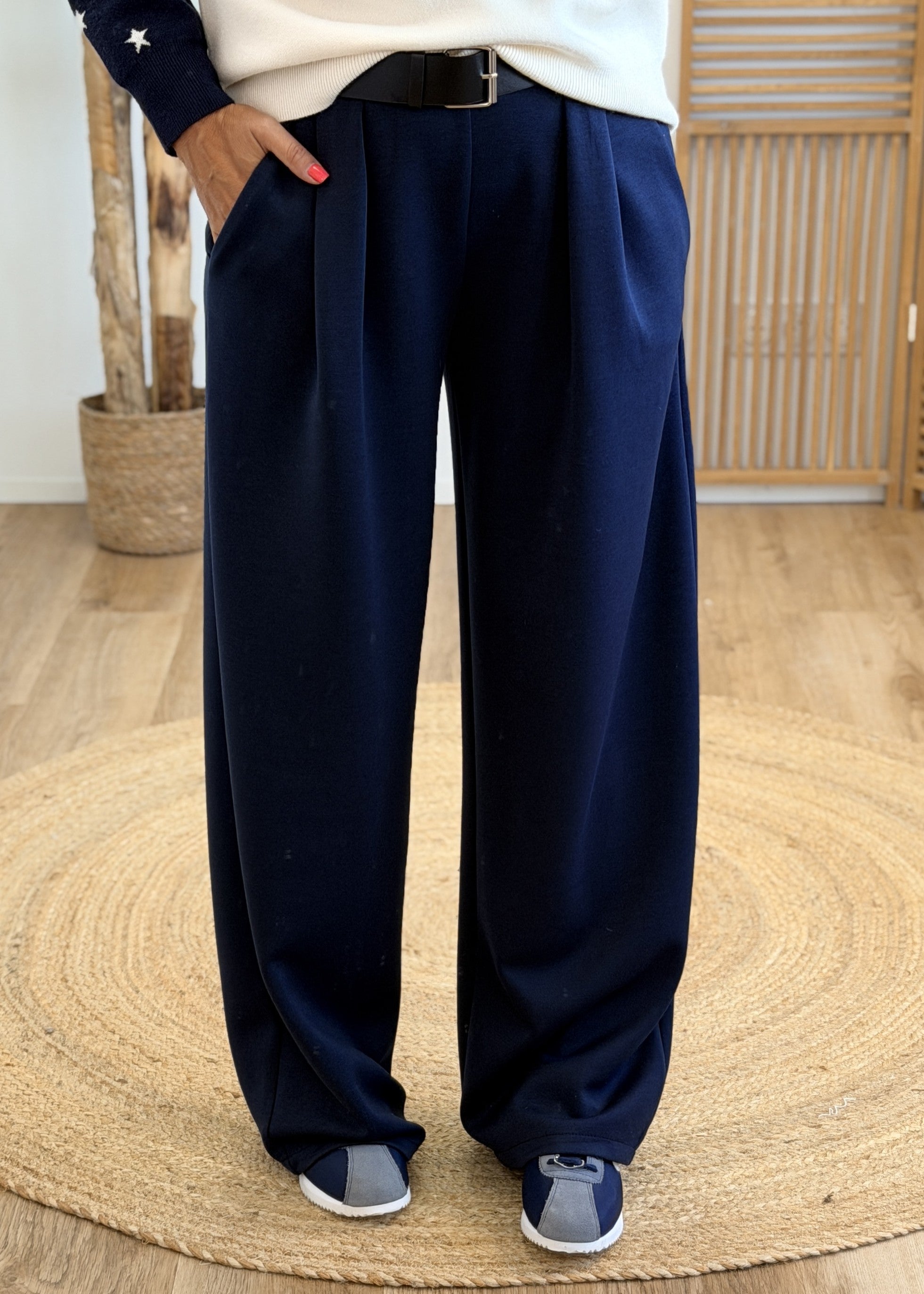 Pantalon Jogg Ceinturé Taille Haute